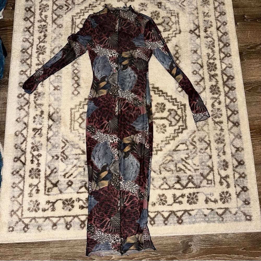 Mesh Long Sleeve fashion nova Dress